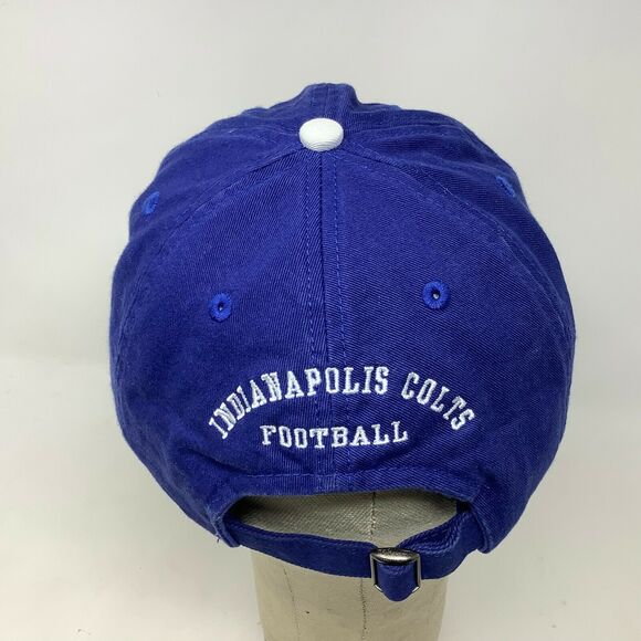 NFL Indianapolis Colts Baseball Hat White Horseshoe Slideback Adjustable OSFA - Picture 5 of 11
